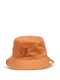 Maison Kitsuné Fox Head bucket hat - Orange