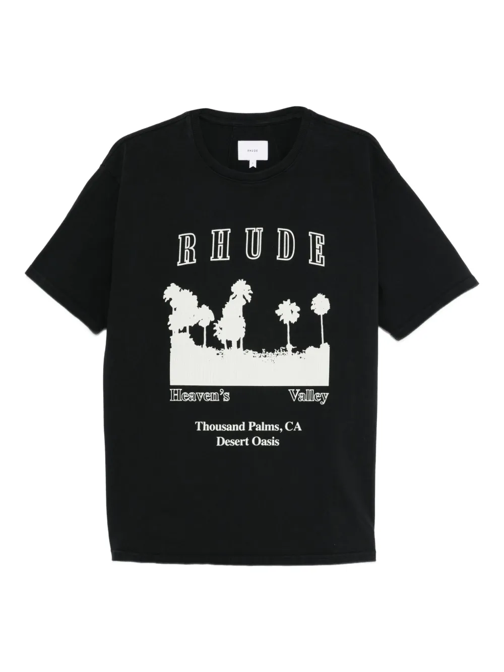 RHUDE playera con estampado gráfico | negro | Image 1