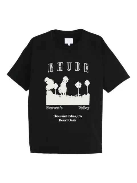 RHUDE playera con estampado gráfico