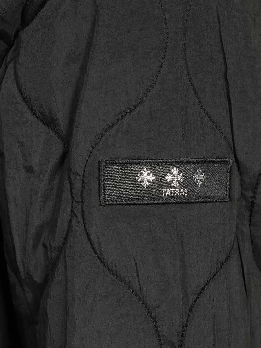Tatras Quilted Panelled Jacket In Black