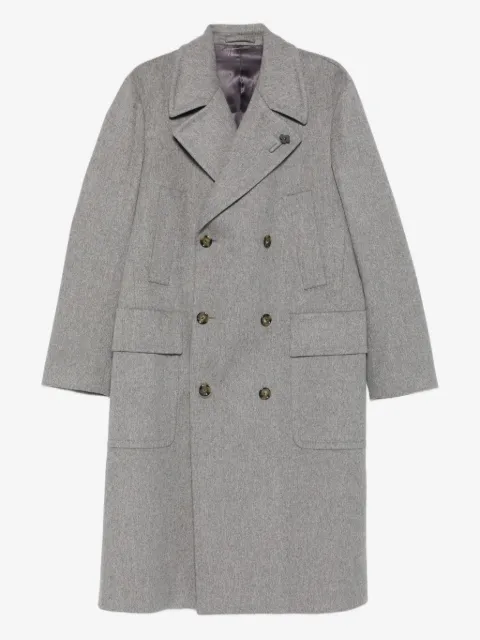 Lardini double-breasted wool coat