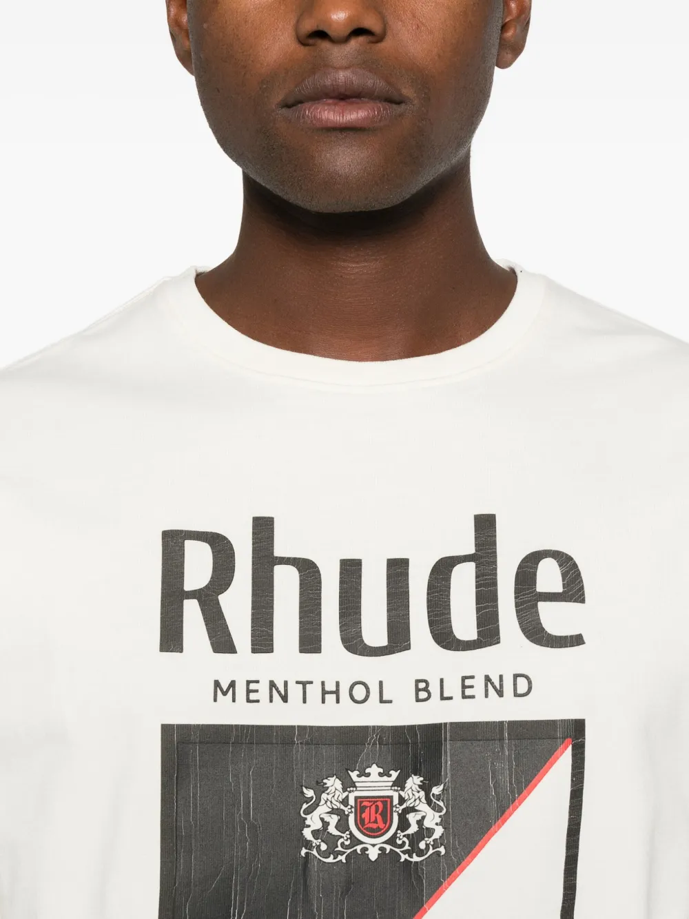 RHUDE T-shirt met logoprint Wit