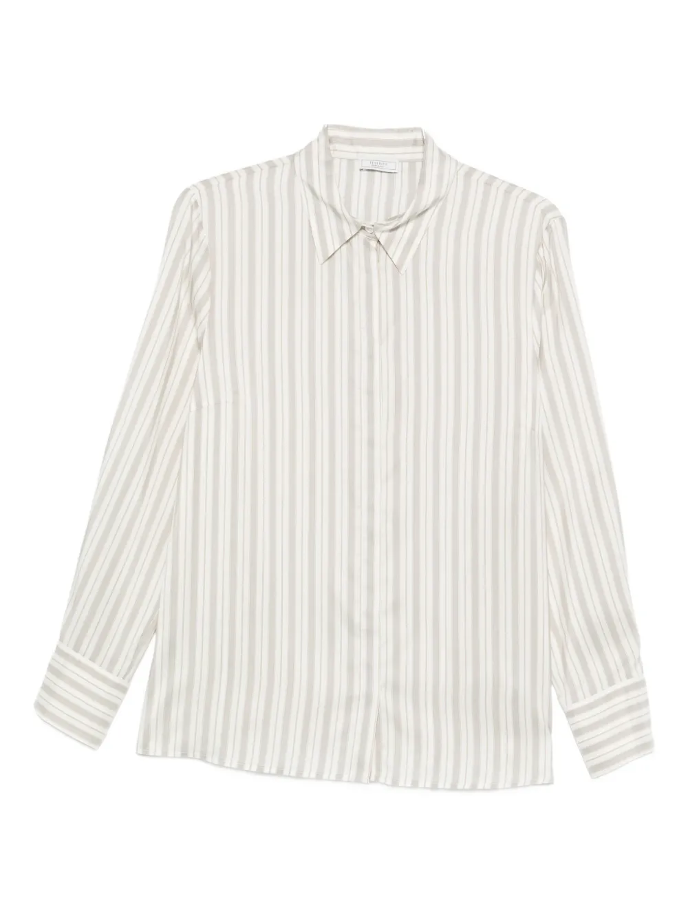 Peserico Gestreiftes Hemd In White
