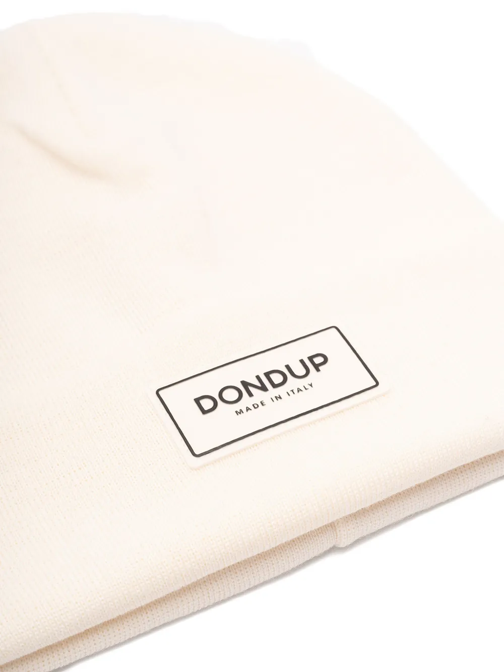 DONDUP logo-label beanie hat - Beige