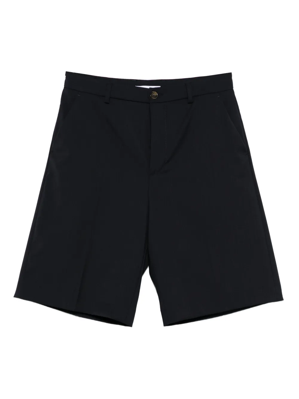 Manuel Ritz Wool Shorts In Blue