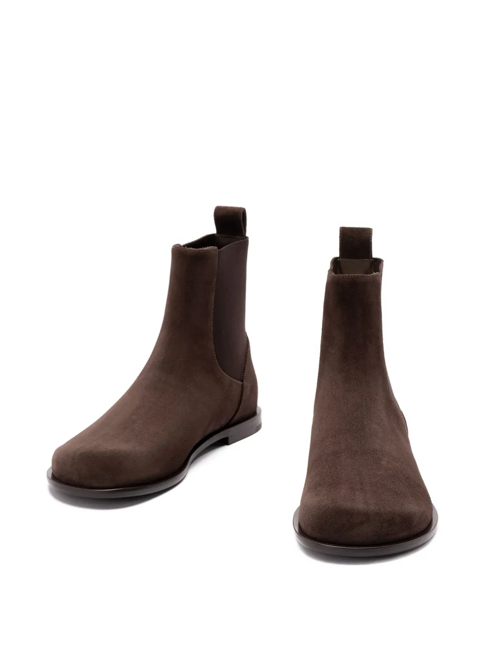 FENDI elastic-panel suede boots Bruin