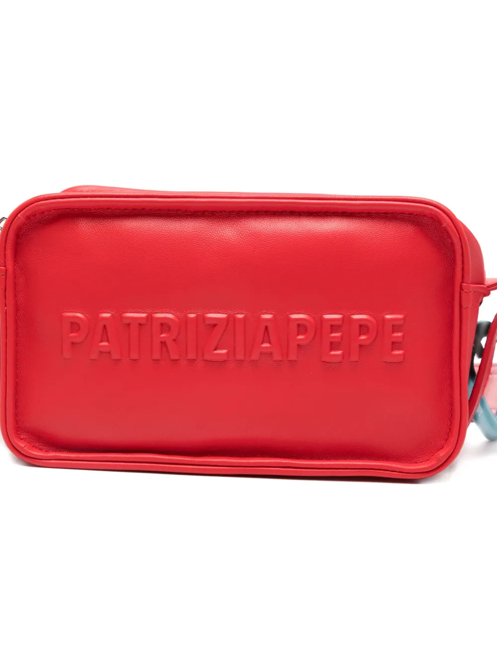 Patrizia Pepe Crossbodytas met logo-reliëf Rood
