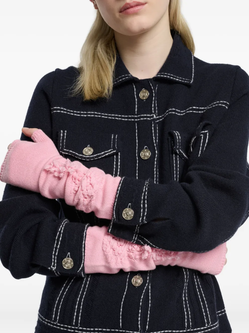Barrie embossed-detail gloves | Image 2