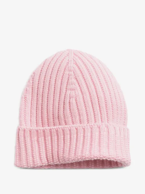 Barrie ribbed beanie hat