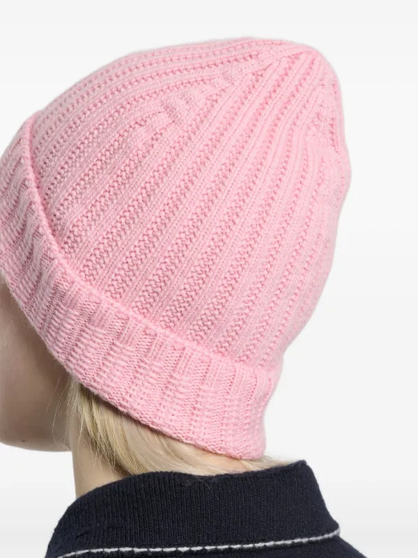 Barrie Ribbed Beanie Hat Pink FARFETCH SK