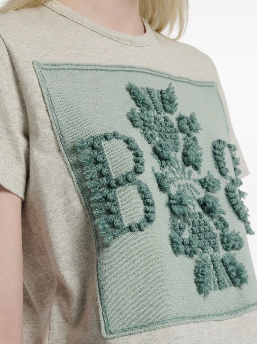 Barrie T-shirt met logopatch Grijs