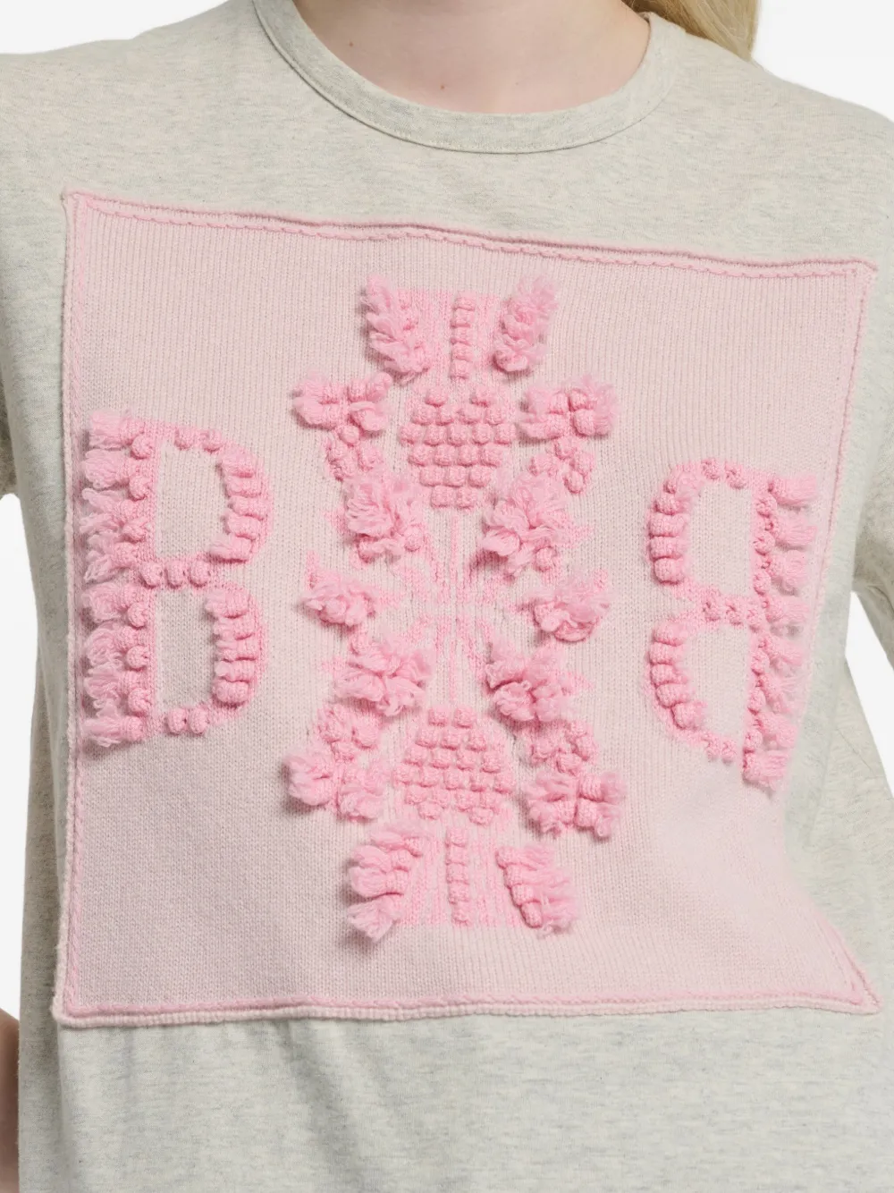 Barrie T-shirt met logopatch Wit