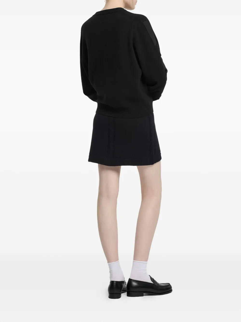 Barrie Vest met strikdetail Zwart