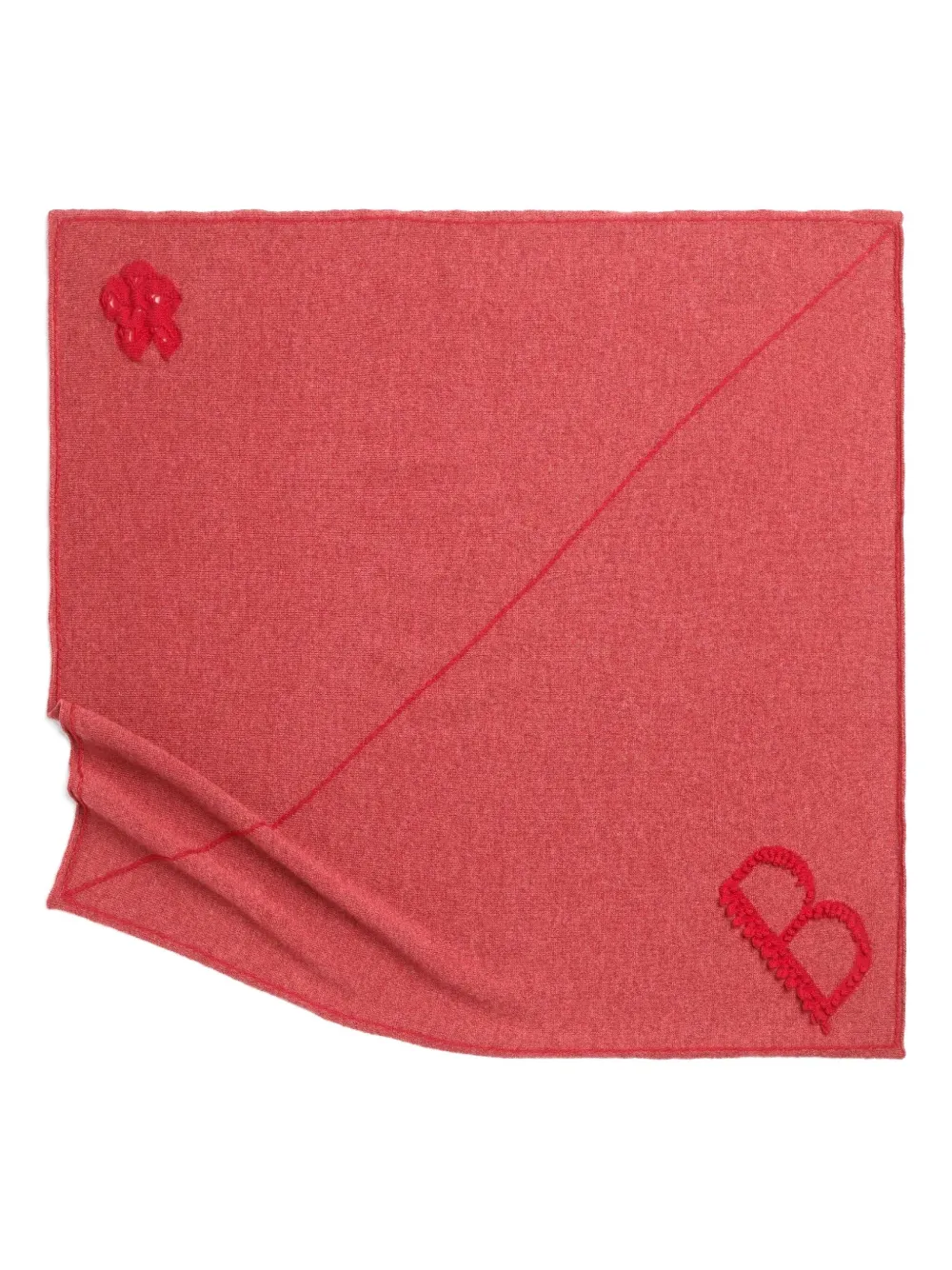 Barrie logo-embroidered scarf | Red | Image 1