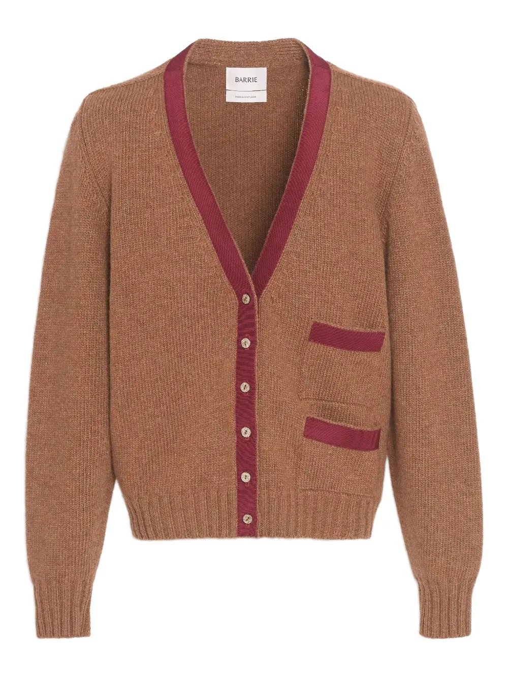 Barrie ribbon-trim cardigan | Brown | Image 1