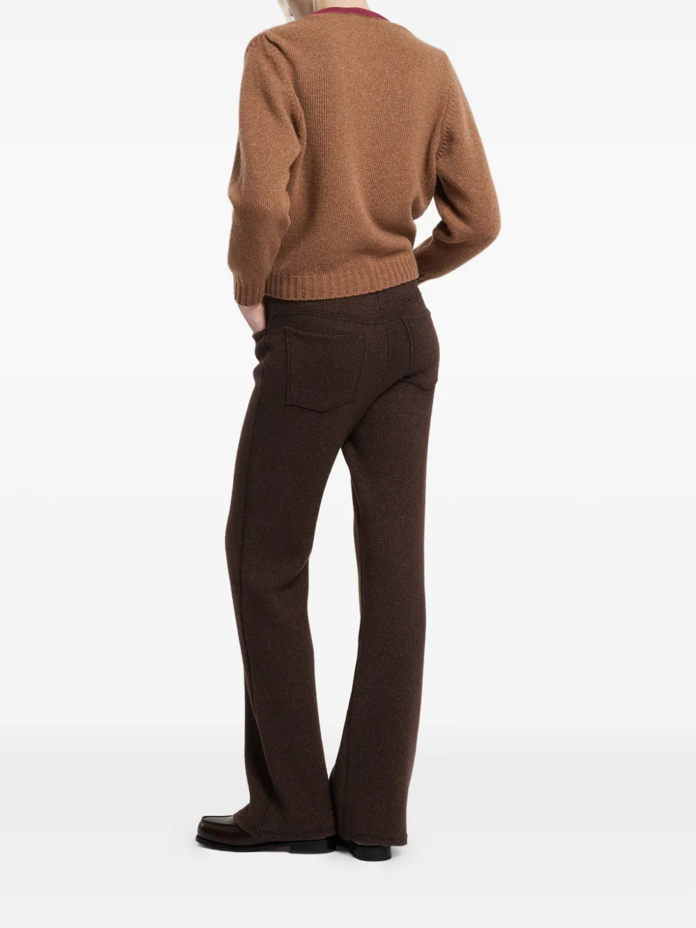 Barrie Vest met strik Bruin