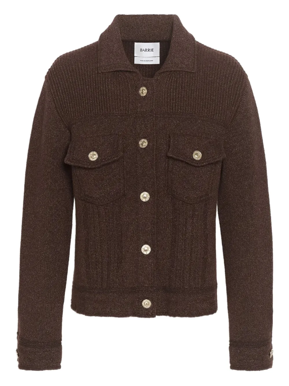 Barrie knitted jacket | Brown | Image 1