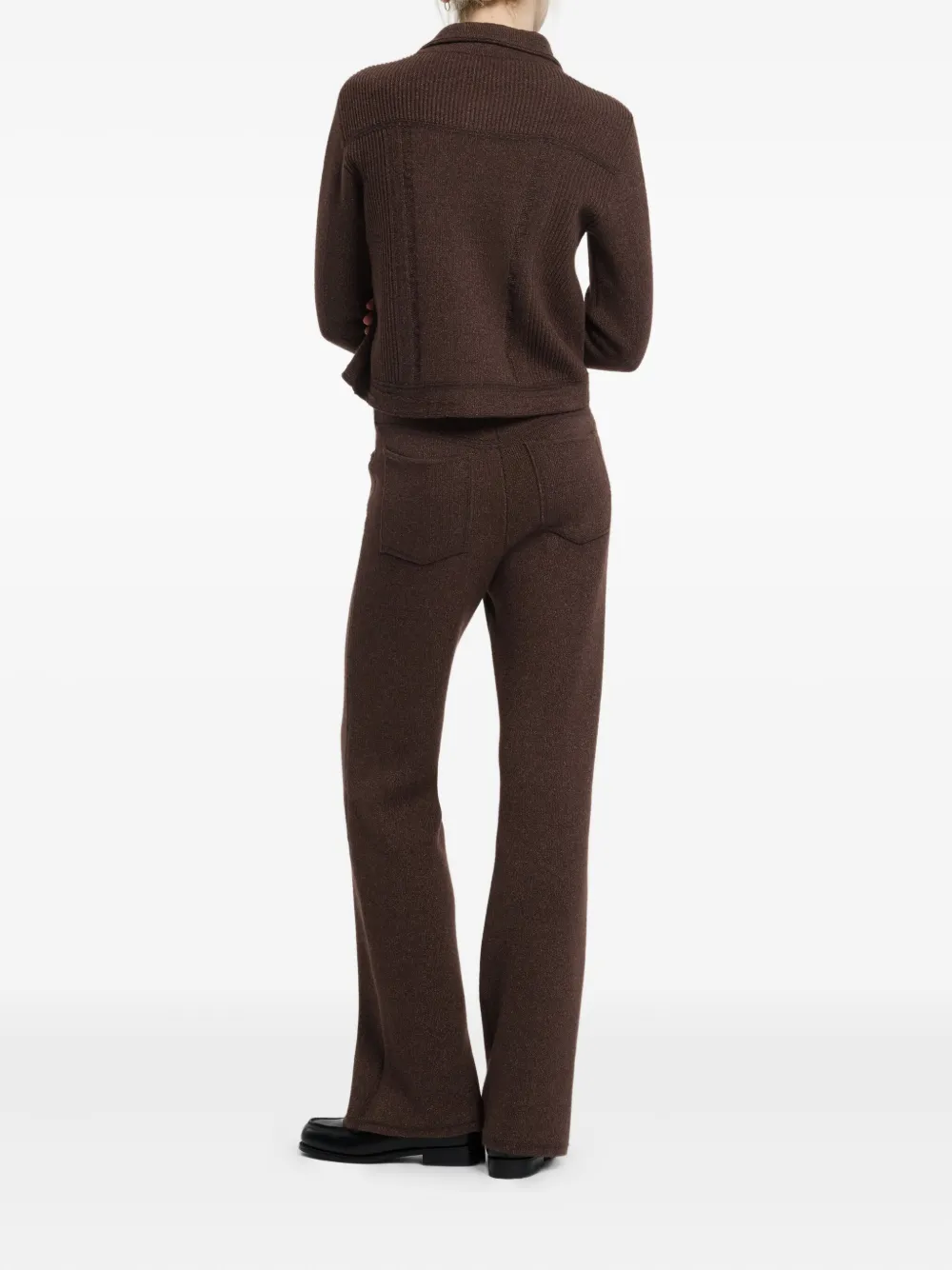 Barrie Knitted Jacket In Brown
