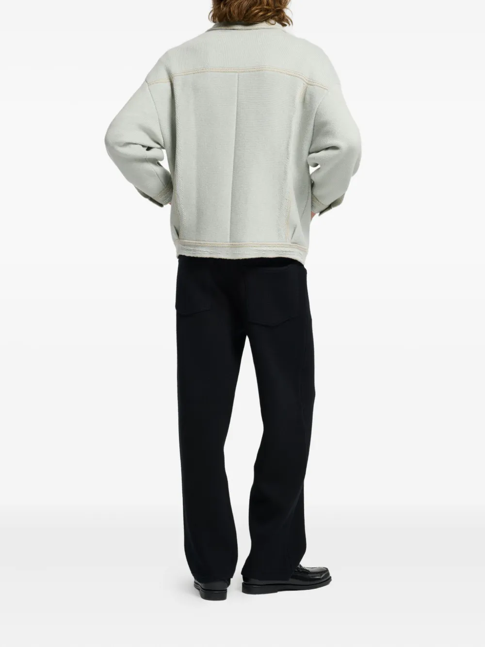 Barrie Gebreide jas Blauw