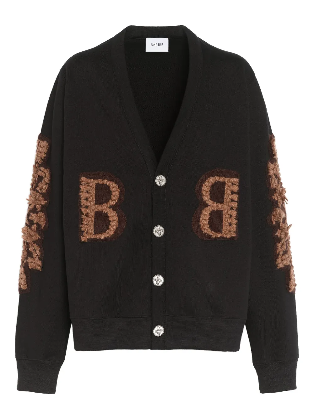 Barrie logo-embroidered cardigan | Black | Image 1