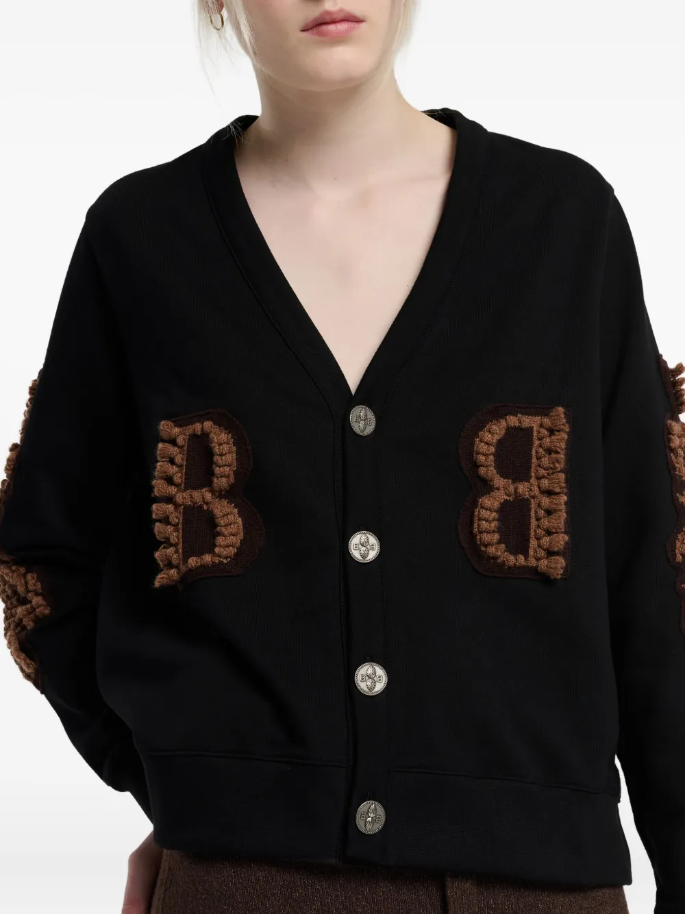 Barrie Vest met geborduurd logo Zwart