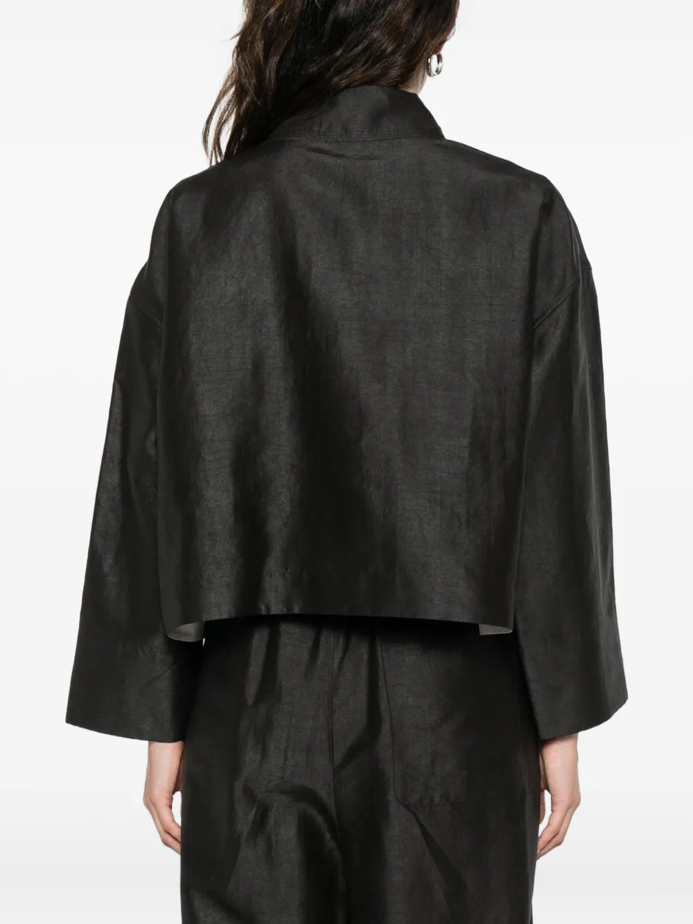 Soh Asymmetric Shirt In Black