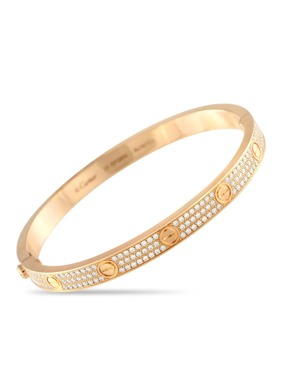 Cartier 18K rose gold Love diamond bracelet - ピンク Cartier 18K rose gold Love diamond bracelet - ピンク