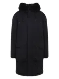 Moose Knuckles fur-trimmed parka coat - Black