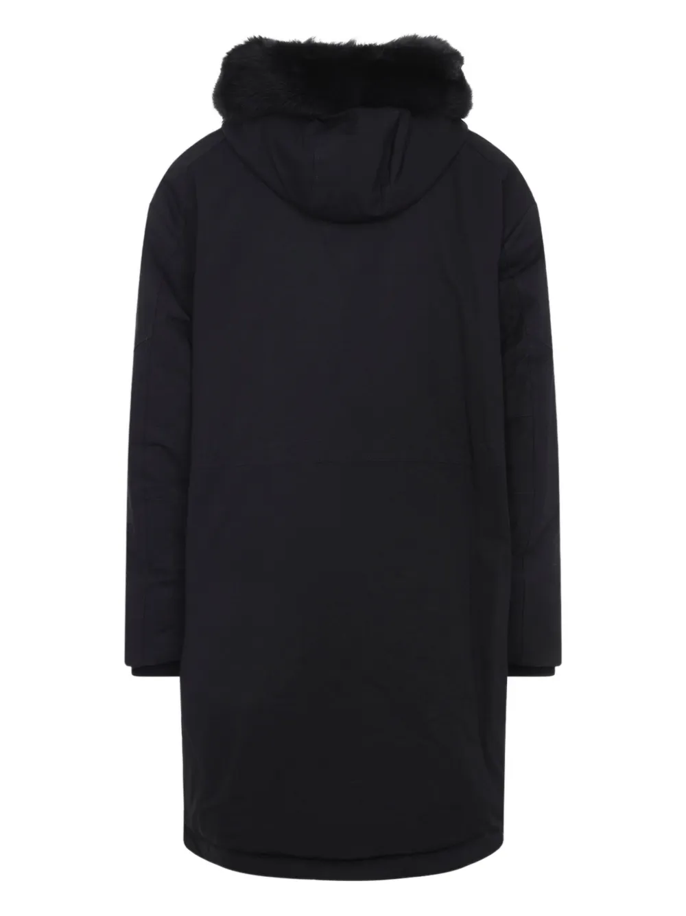 Moose Knuckles Dawson Parka With Detachable Fur Trim In Black
