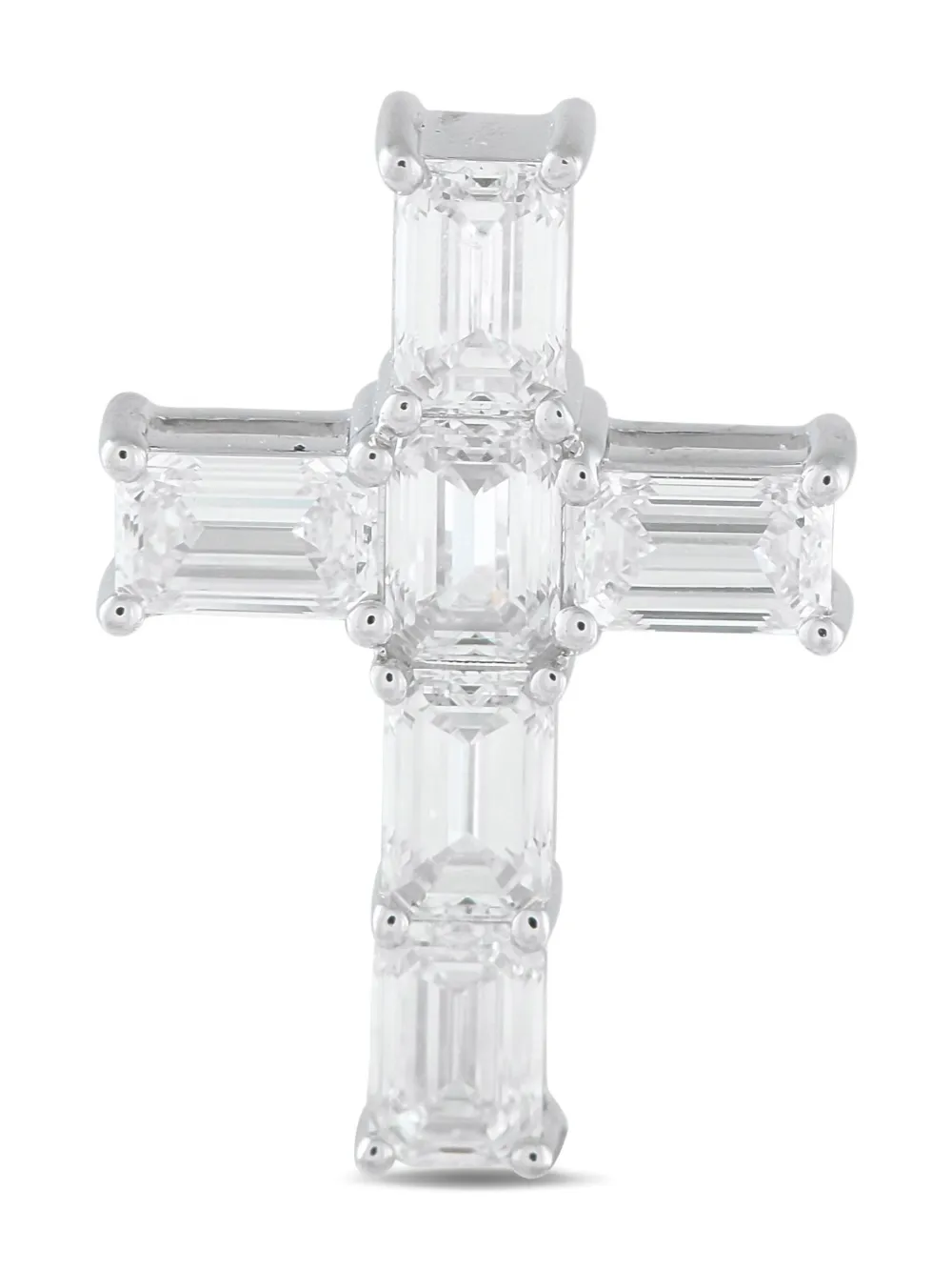 LB Exclusive Cross ダイヤモンド ペンダント 18Kホワイトゴールド - シルバートーン LB Exclusive Cross ダイヤモンド ペンダント 18Kホワイトゴールド - シルバートーン