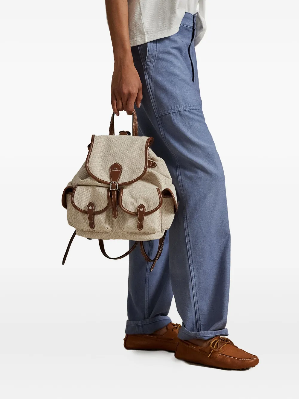 Polo Ralph Lauren Bellport Backpack In Neutral