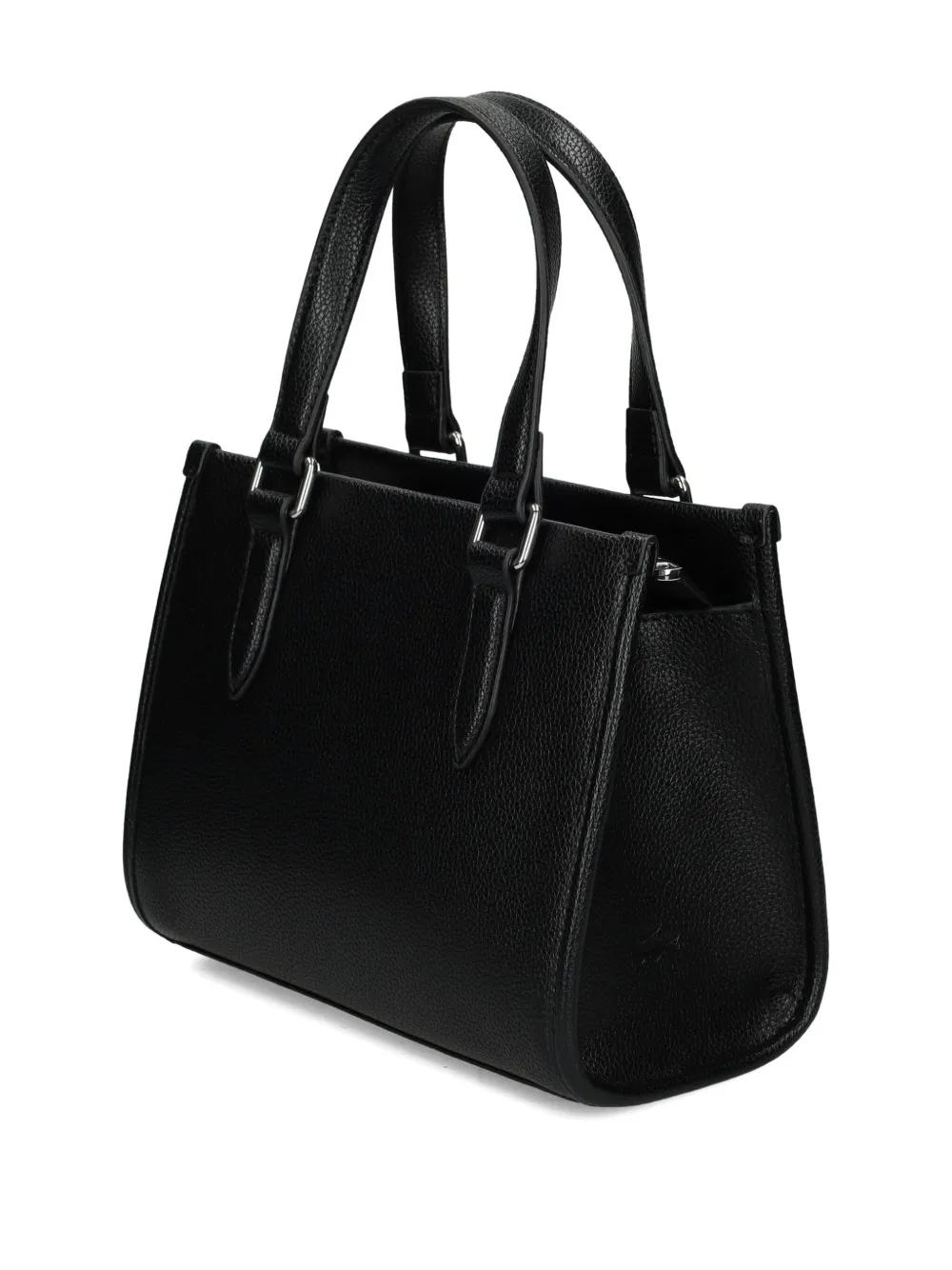 Lacoste Logo Motif Tote Bag In Black