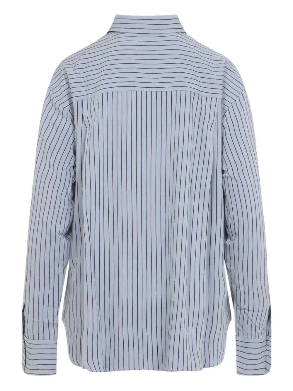 The Frankie Shop striped button-down shirt - Blauw