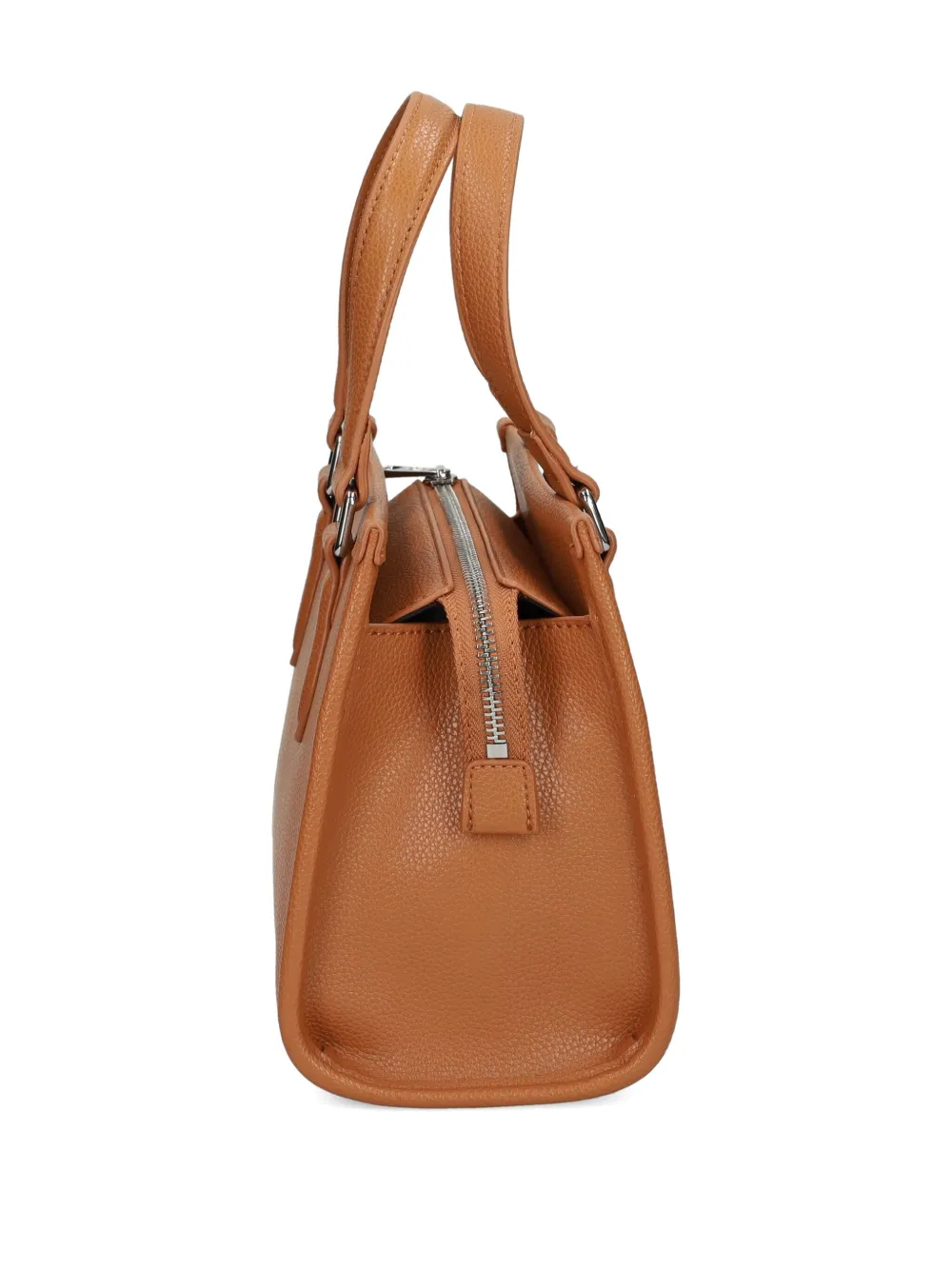 Lacoste Logo Motif Tote Bag In Brown