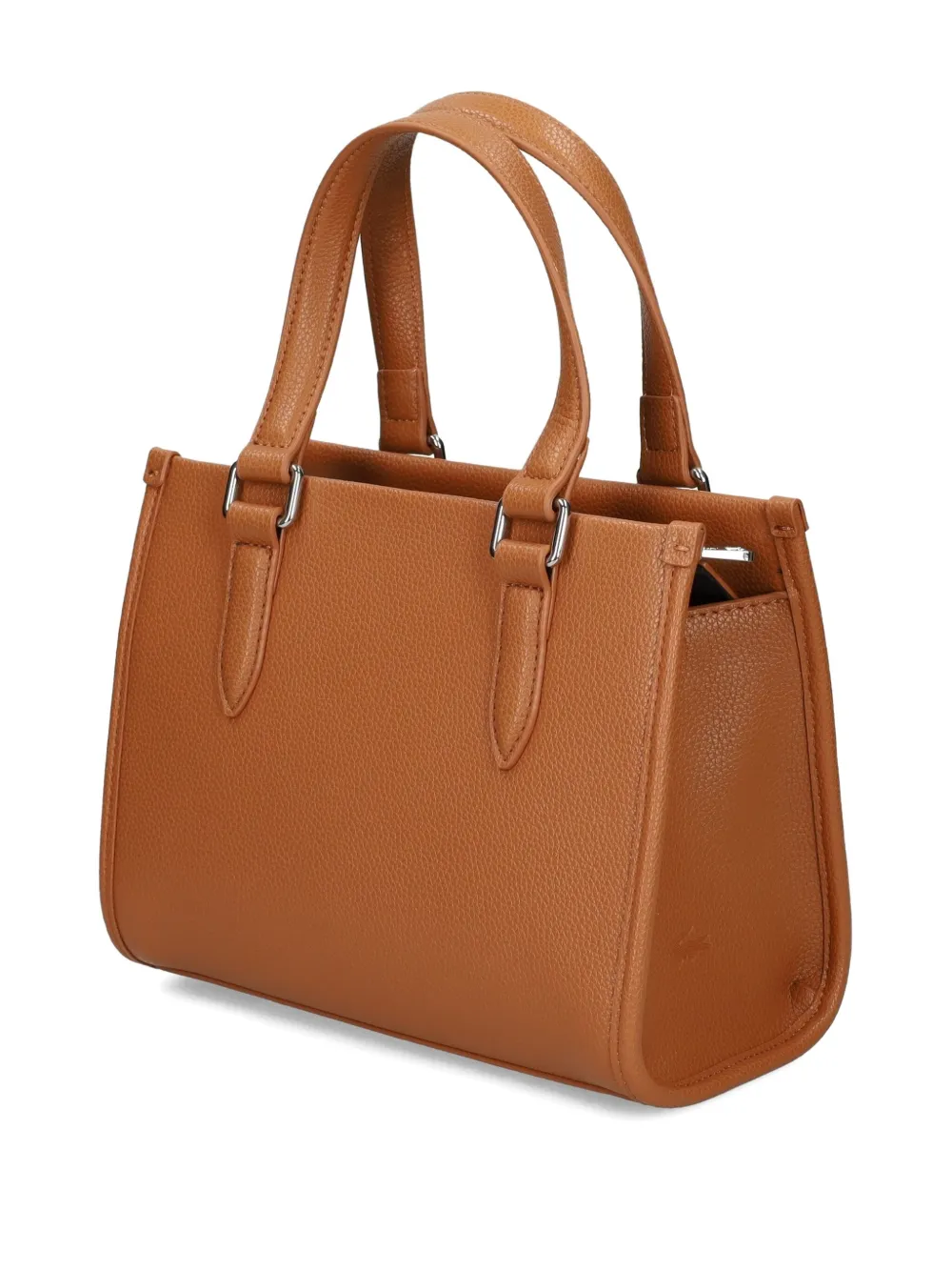 Lacoste Logo Motif Tote Bag In Brown