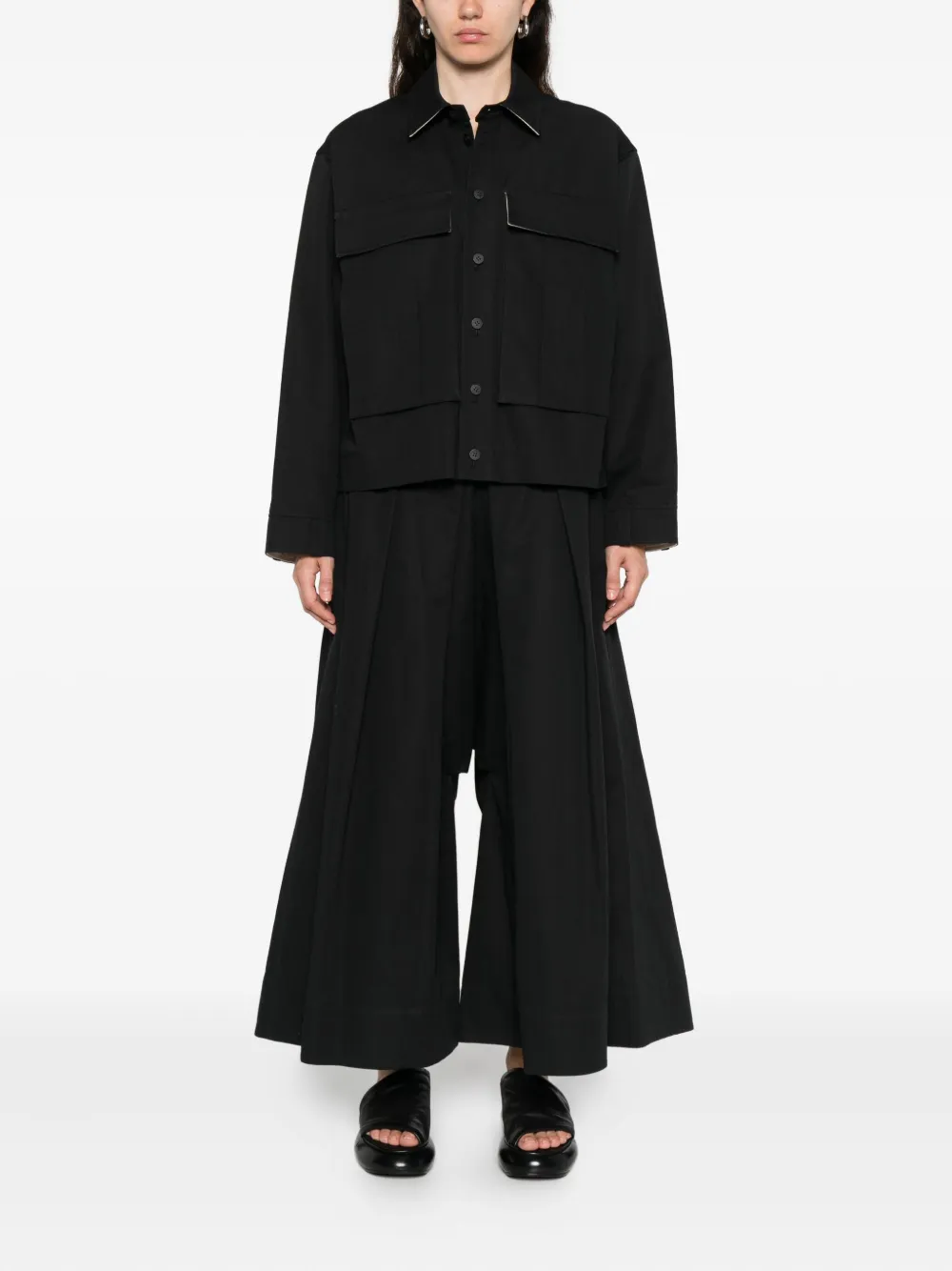 Soh Chest-pocket Jacket In Black