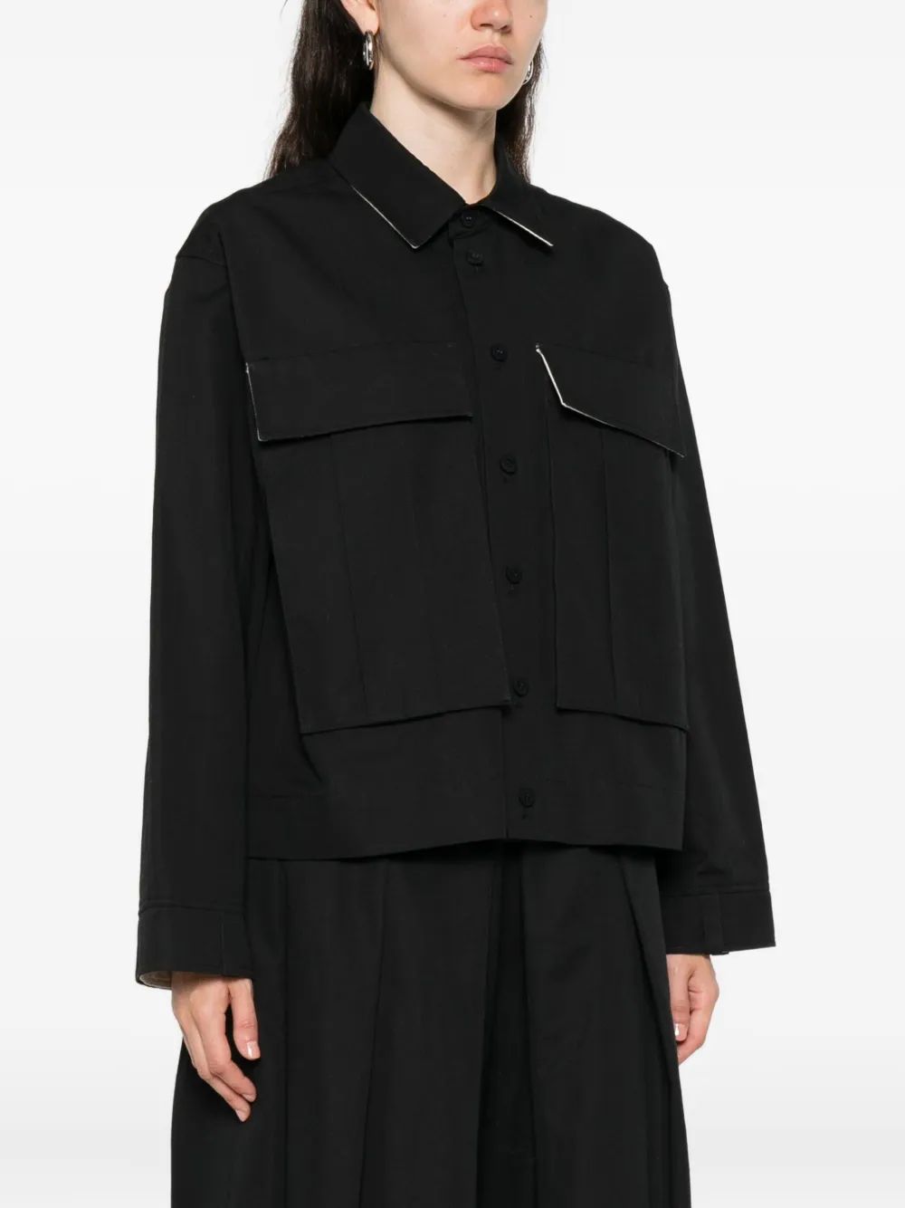 Soh Chest-pocket Jacket In Black
