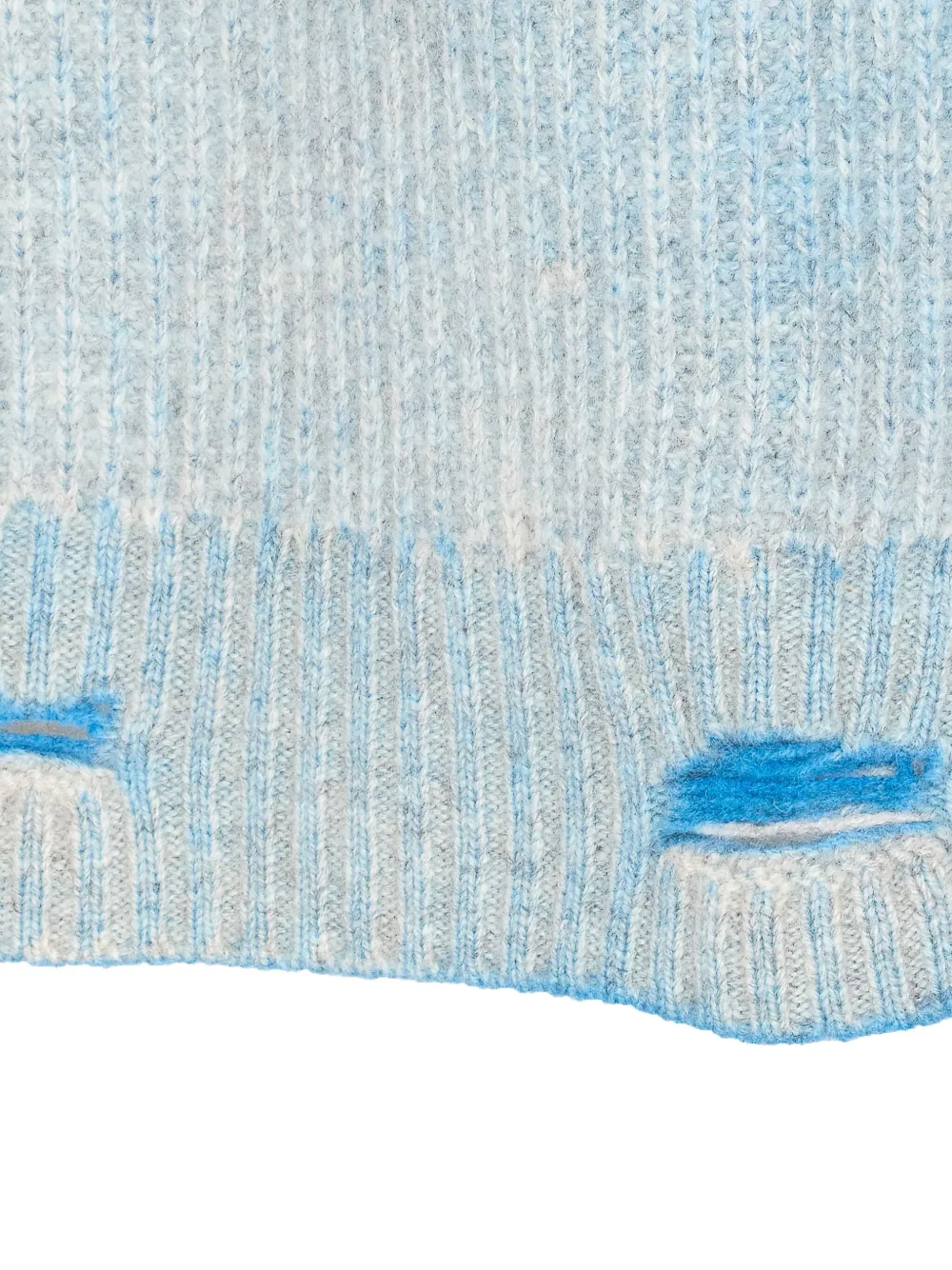 Represent Crewneck Long Sleeve Knitwear With Ribbed Texture In Multi