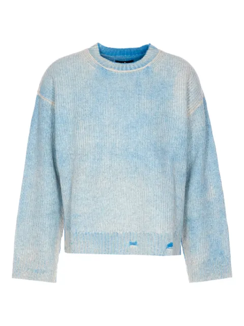 Represent distressed-effect sweater