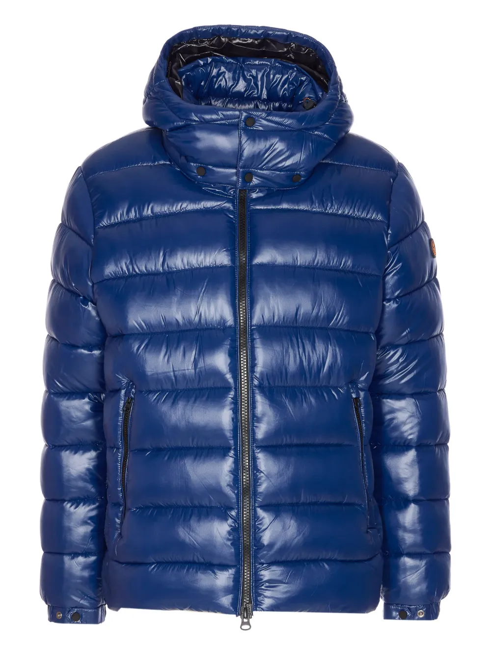 Save The Duck Padded Hooded Jacket In Blue