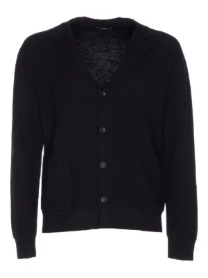 Settefili Cashmere Cotton Cardigan | Black | FARFETCH