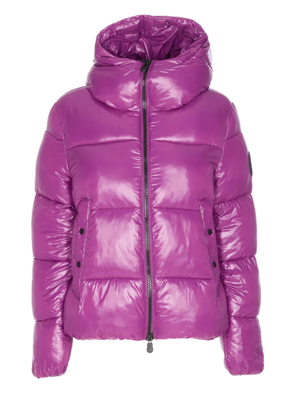 Save The Duck Padded Hooded Jacket In Purple