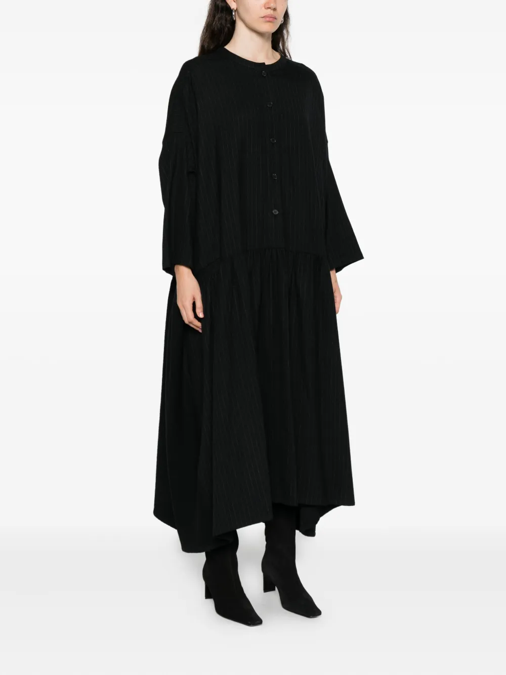 Soh Striped Dress In Black