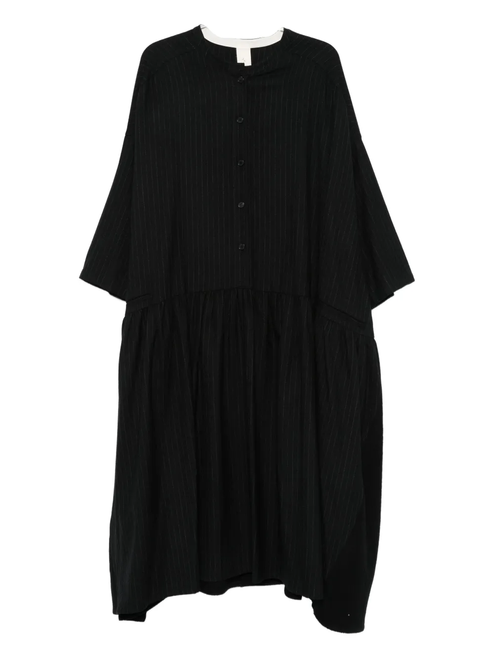 SOH striped dress - ブラック SOH striped dress - ブラック