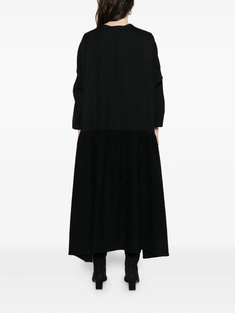 Soh Striped Dress In Black