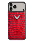 VELANTE calf-leather iPhone 17 Pro Max phone case - Red