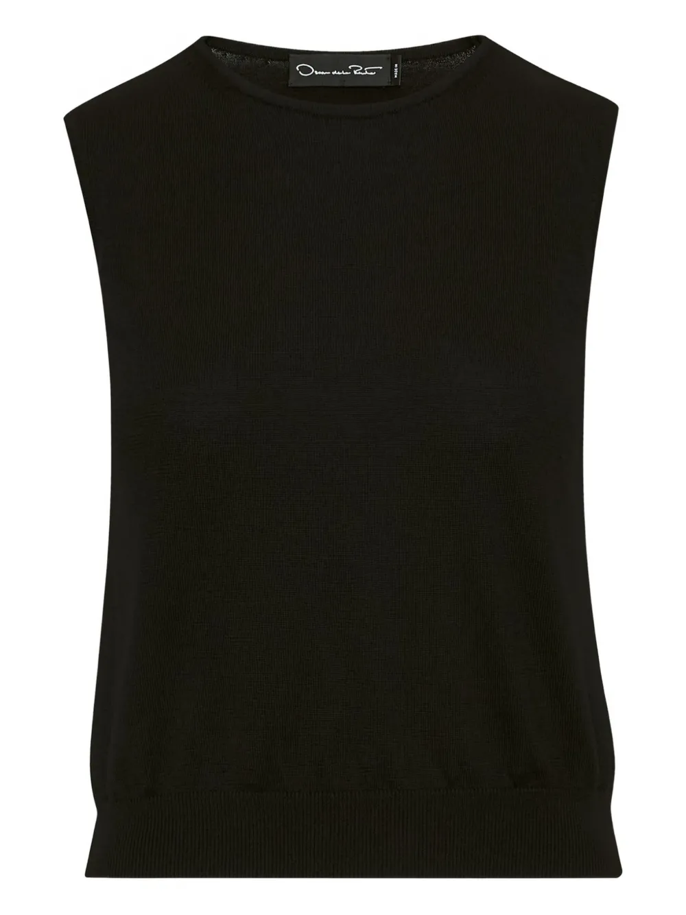 Oscar de la Renta sleeveless top - ブラック Oscar de la Renta sleeveless top - ブラック