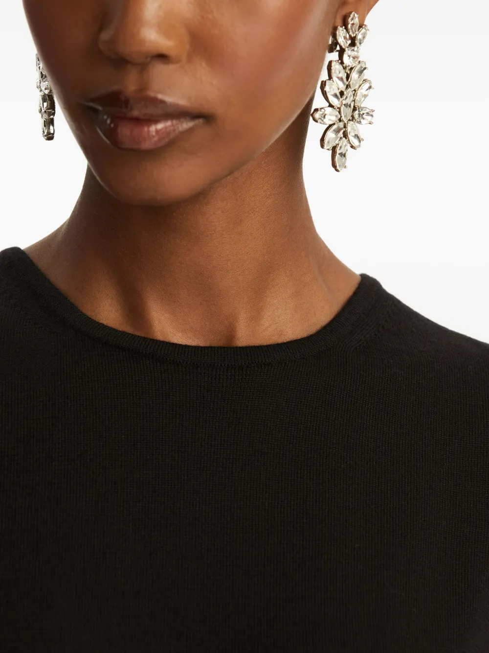 Oscar de la Renta Mouwloze top Zwart