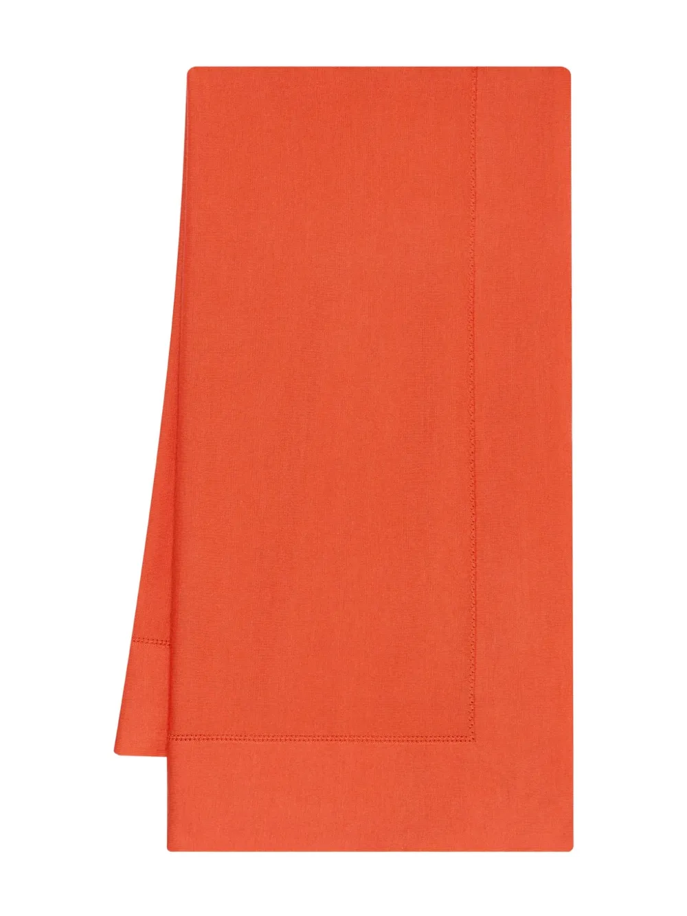 Oscar De La Renta Edge-stitched Shawl In Orange