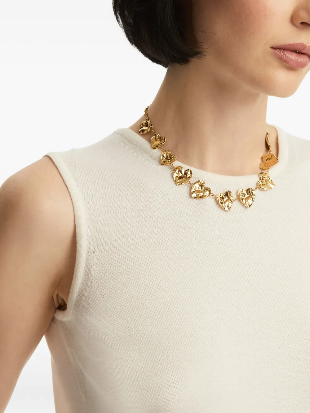 Oscar De La Renta Sleeveless Wool Sweater In Animal Print
